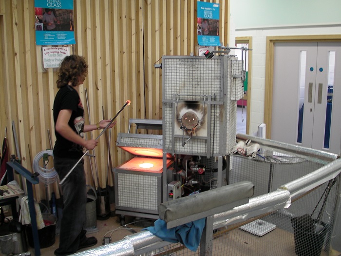 Energy Efficient  GloryHole Lehr Combo - 10kg Glass Furnace at Ruskin Glass centre